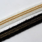 Materia textil casera   Cinta metálica del cordón del ganchillo de la franja los 2cm