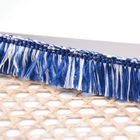 La alfombra blanca negra de nylon soporta el ajuste de la borla de la franja de los 2.5cm