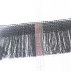 Ajuste de nylon de la borla de la franja de la capa los 4.5cm multi negra