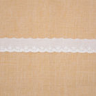 el bordado del algodón del poliéster de los 2.5cm ata la tela para la ropa
