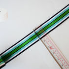 cinta verde blanca azul de nylon de las correas de la tira de los 3.8cm para la ropa