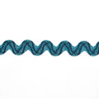 Cordón trenzado el 100% de nylon azul Rick Rack Trim de la cinta