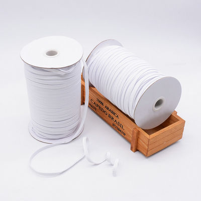 Cuerda plana blanca del cordón del agremán de 100m/Roll 5m m