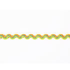 Hometextile forma el cordón Rick Rack Trim del zigzag del poliéster de 4 grados