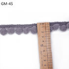 GM-45 gris los 2.5cm Pom Pom Trim For Curtains